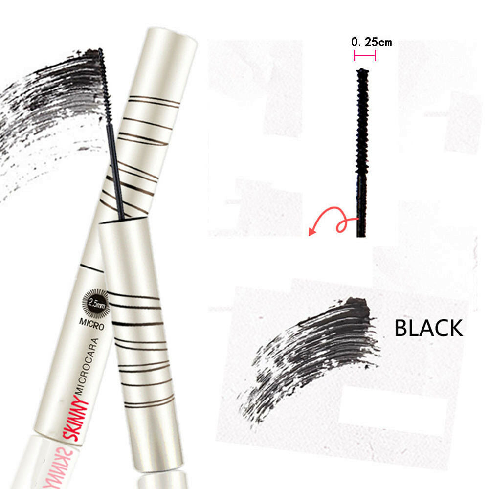 Black Skinny Mascara Long Curling Waterproof Extension Length EyeLashes Cosmetic