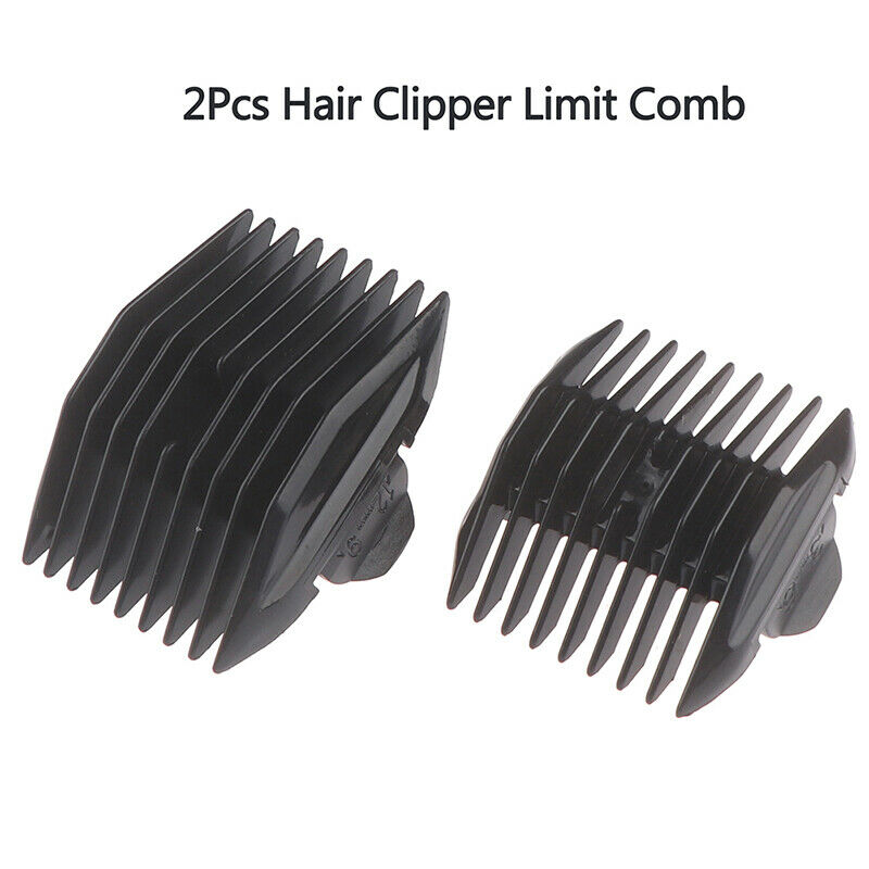 2Pcs Universal Cut Clipper Limit Comb Guide Attachment Size Barber Replace.l8