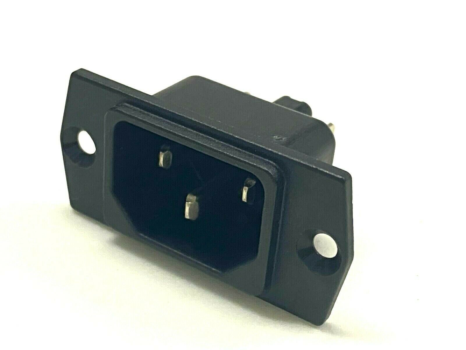 2pcs - SCHURTER IEC Inlet Socket AC 6A 250V 3P Switzerland 8843.FS.40.60