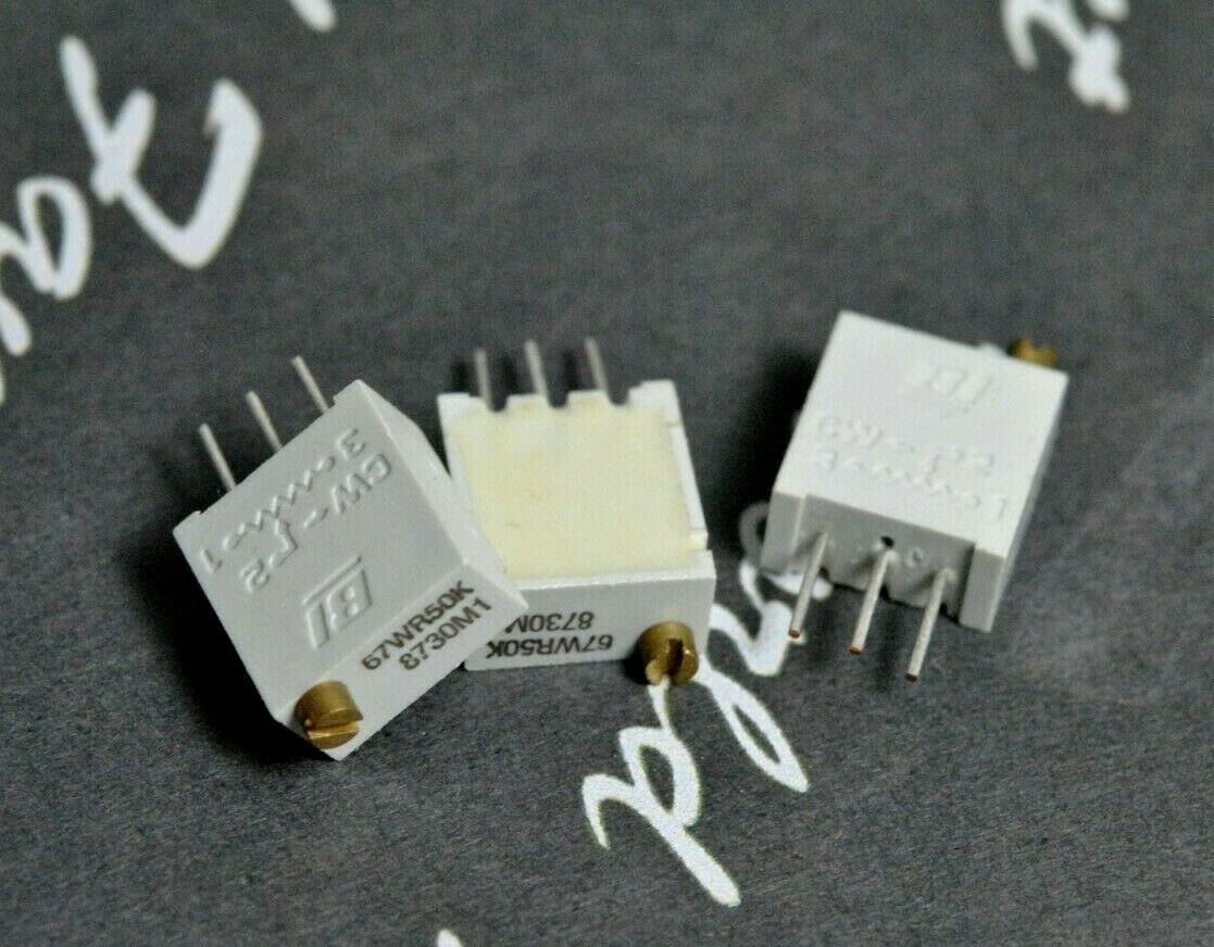 3pcs - BI 67WR50K 50K MULTI  Turns Variable Potentiometer / Trimmer