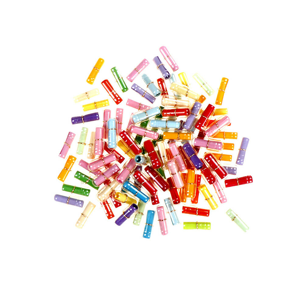 100X Message in a Bottle Capsule Letter Love Friendship Clear Pill for Gi.l8