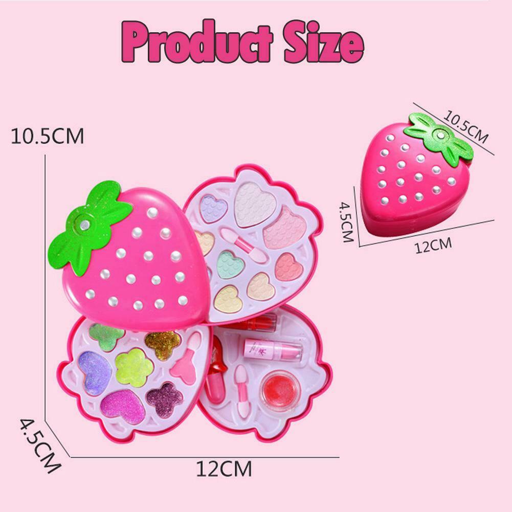 Princess Lips Pigment Cosmetic Pretend Play Toys Girls Manicure Makeup Kit @