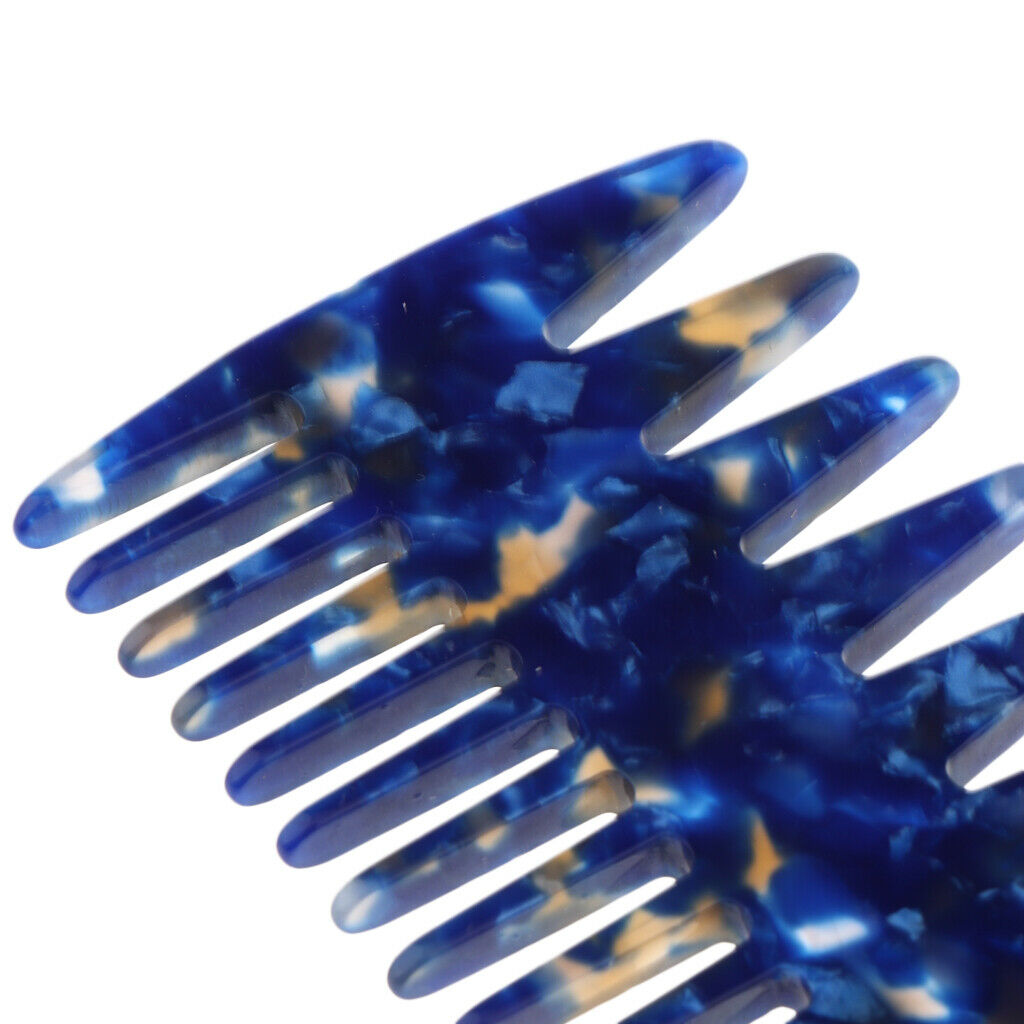 4pcs Barber Styling Comb 3 in 1 Fish Bone Shape Wide Tooth Dyeing Comb for Hair