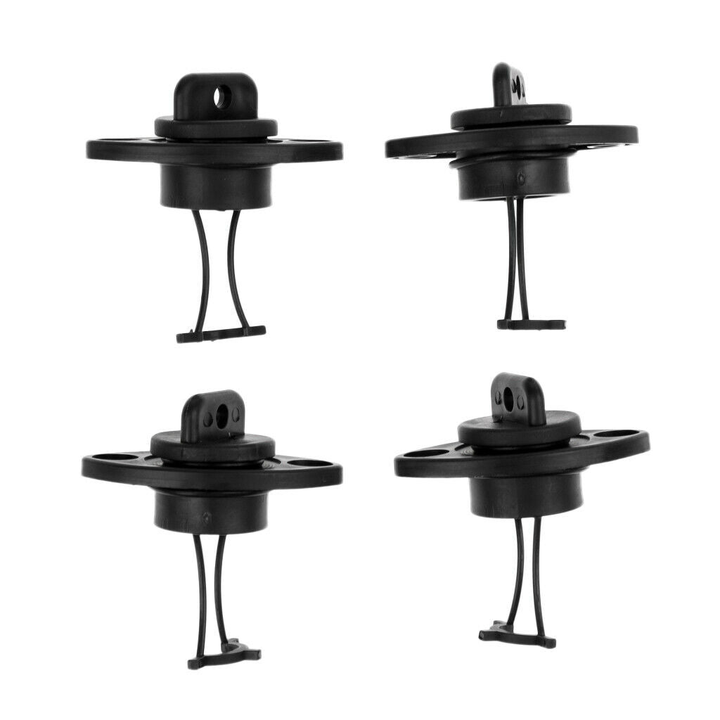 Kayak Boat Spare Parts 4 Pieces Lenzstopfen Stopper, Black