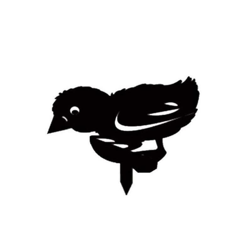 5 Pcs Hollow Rooster Chick Garden Silhouette Stakes Acrylic Backyard Decoration