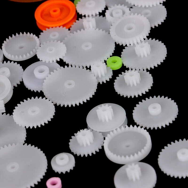 75PCS/lot Plastic Gear Rack Pulley Belt Worm Gear Single-and Double-gear HsFEH