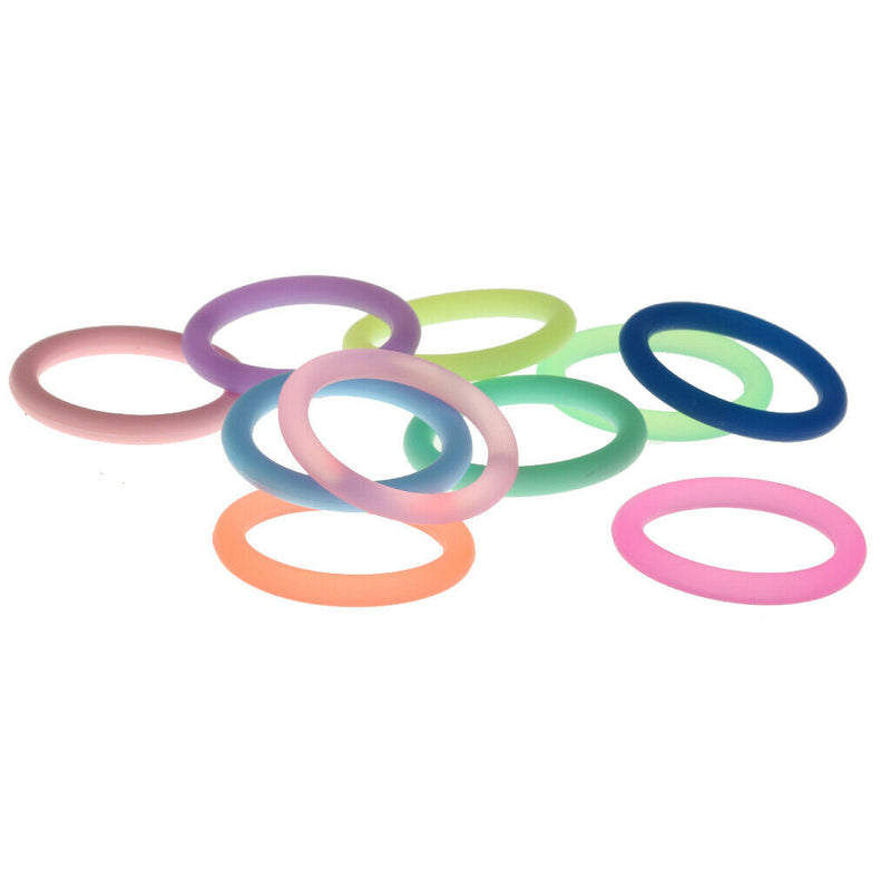 20Pcs Silicone Baby Pacifier Holder Adapter O Ring Dummy Ring Ring