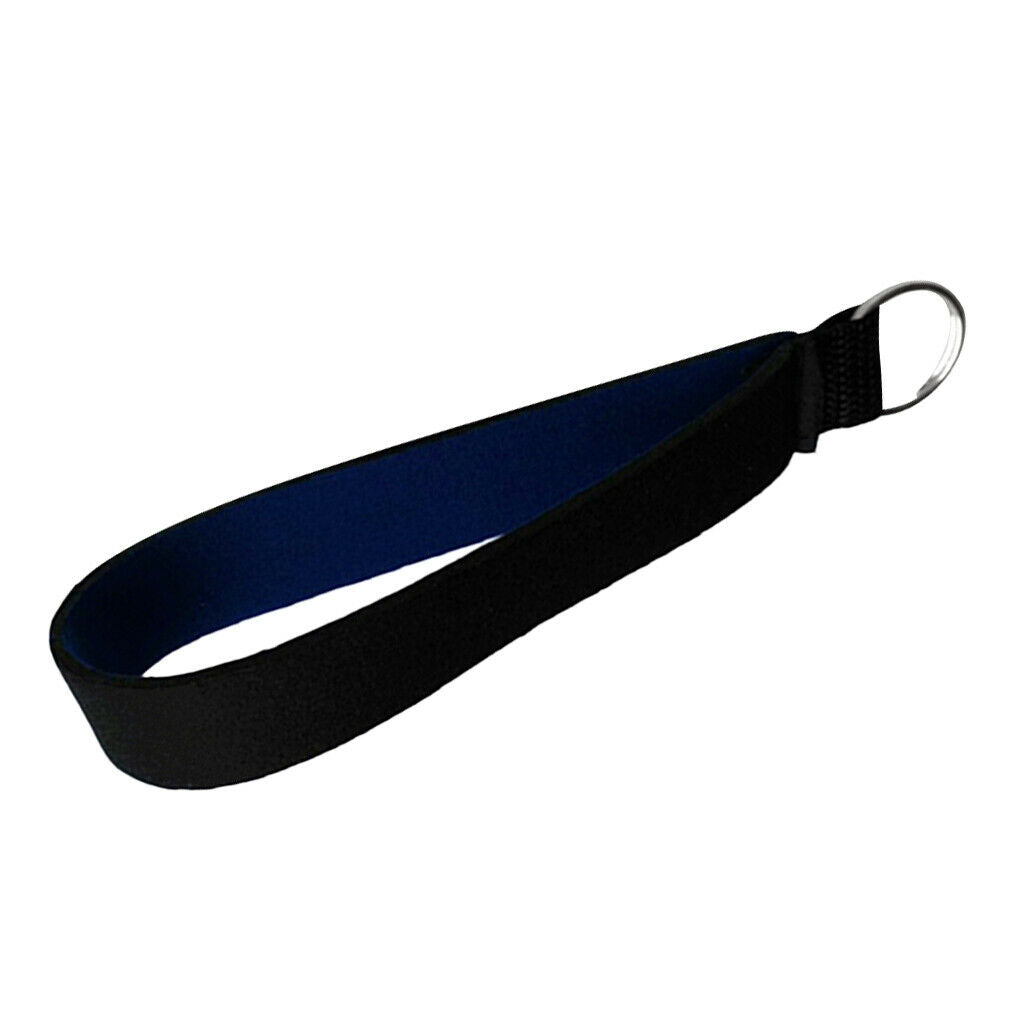 2Pcs Neoprene Wristlet Keychain Wrist Strap Band Key Holder Split Ring