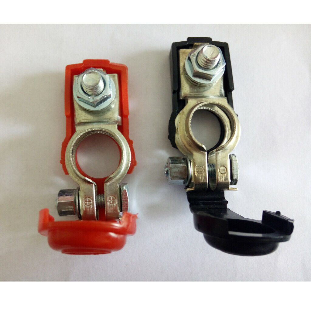 2pcs Adjustable Battery Terminal Clamp Clips Negative Positive for Car Truck
