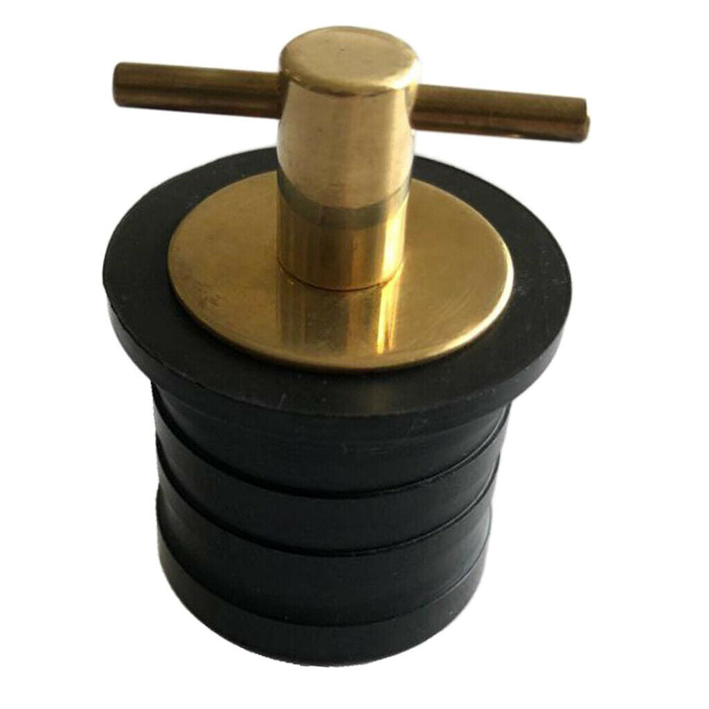 Brass 1-1 / 4 "Drain Plug Snap Handle Boat Lock Drain Plug Plumbing Installation