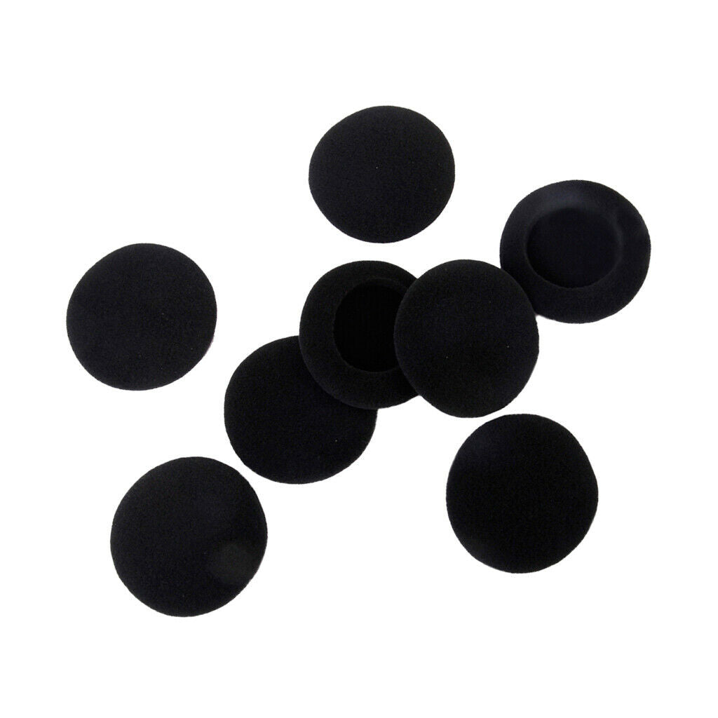 8Pcs Replacement HeadPhone Headset Earphone Foam Sponge Ear Pads Covers 65mm