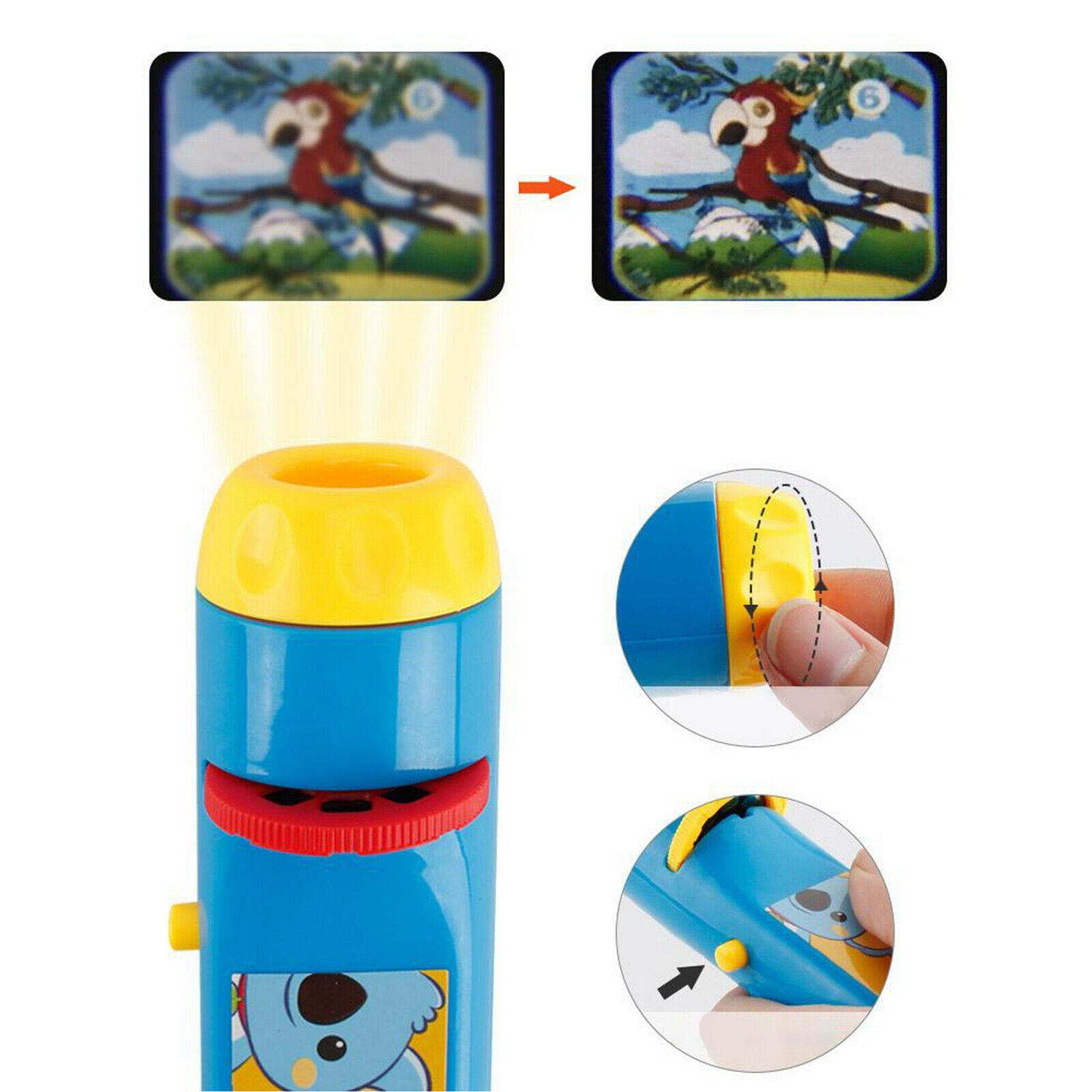 Slide Projector Torch Projection Light Small Torches lamp Flashlight Educational