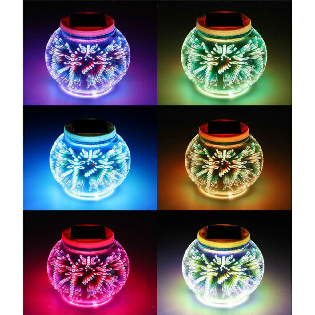 Solar Powered Ball LED Lights Garden Yard Lawn Table Night Lamp Torch