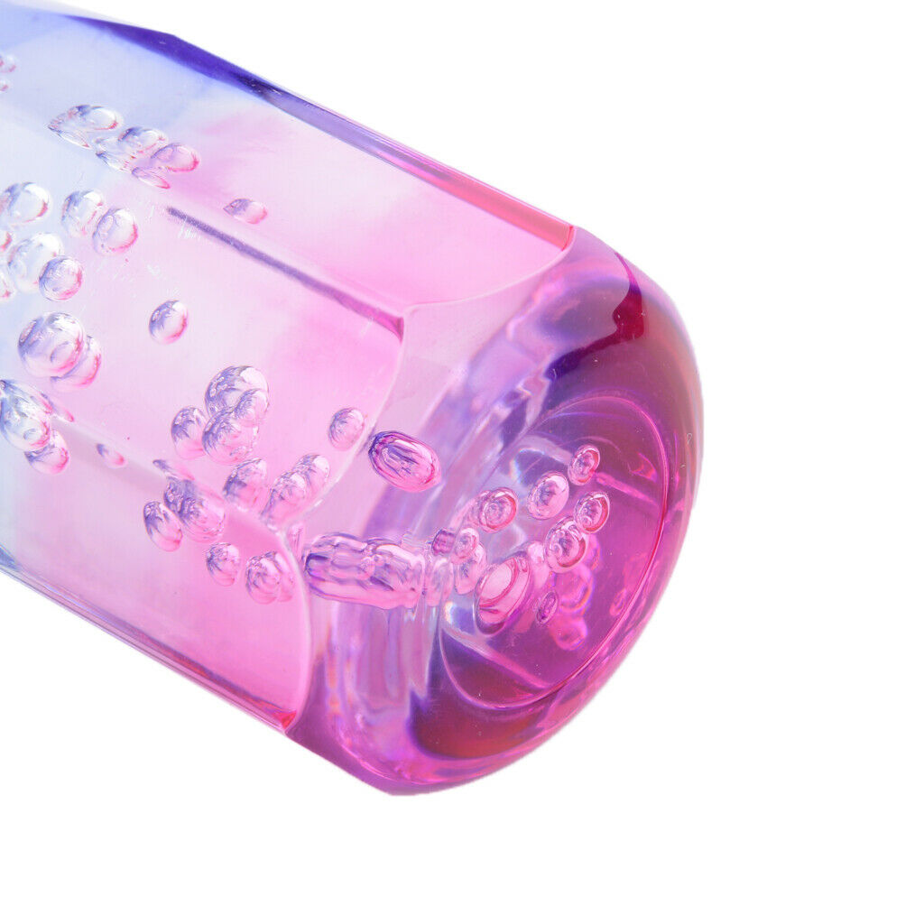 10cm Pink Blue Car LED Light Gear Shift Knob With Dual Port USB Charger