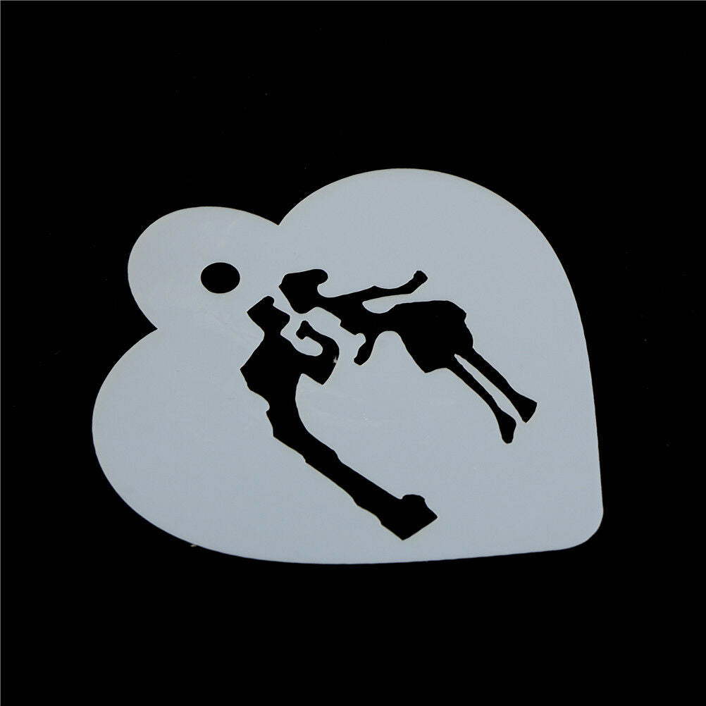 Lovely Wedding Decoration Cake Stencil Couple Lovers Cookie Stencils Cake ToolFL