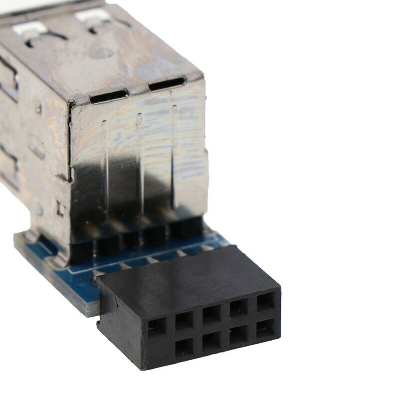 Internal Header Adapter 2 Ports USB2.0 A Female 9Pin Motherboard to DoubleLay XC