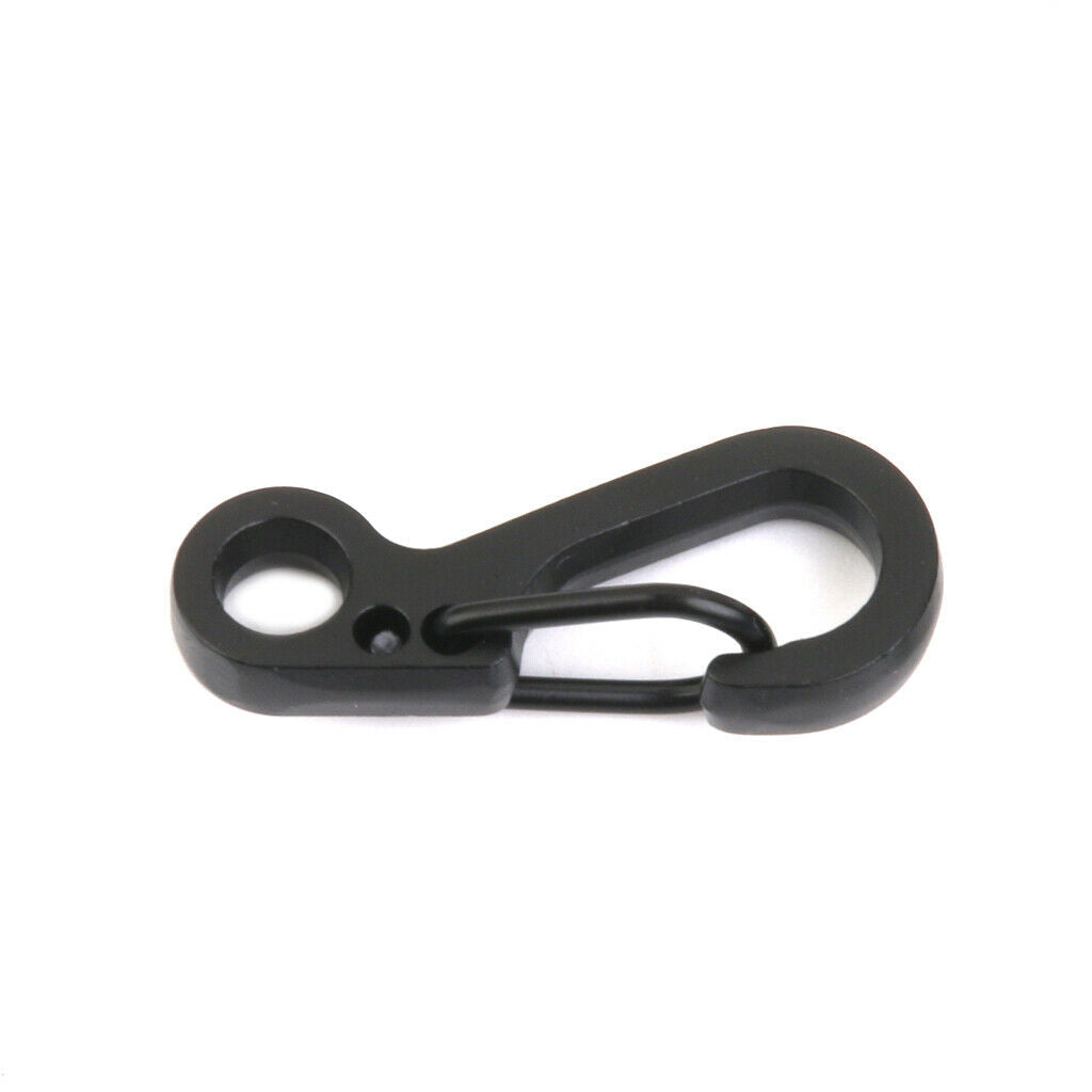 2x 10x Alloy Split Keychain Key Ring Clasp Clips Spring Locking Snap Hook