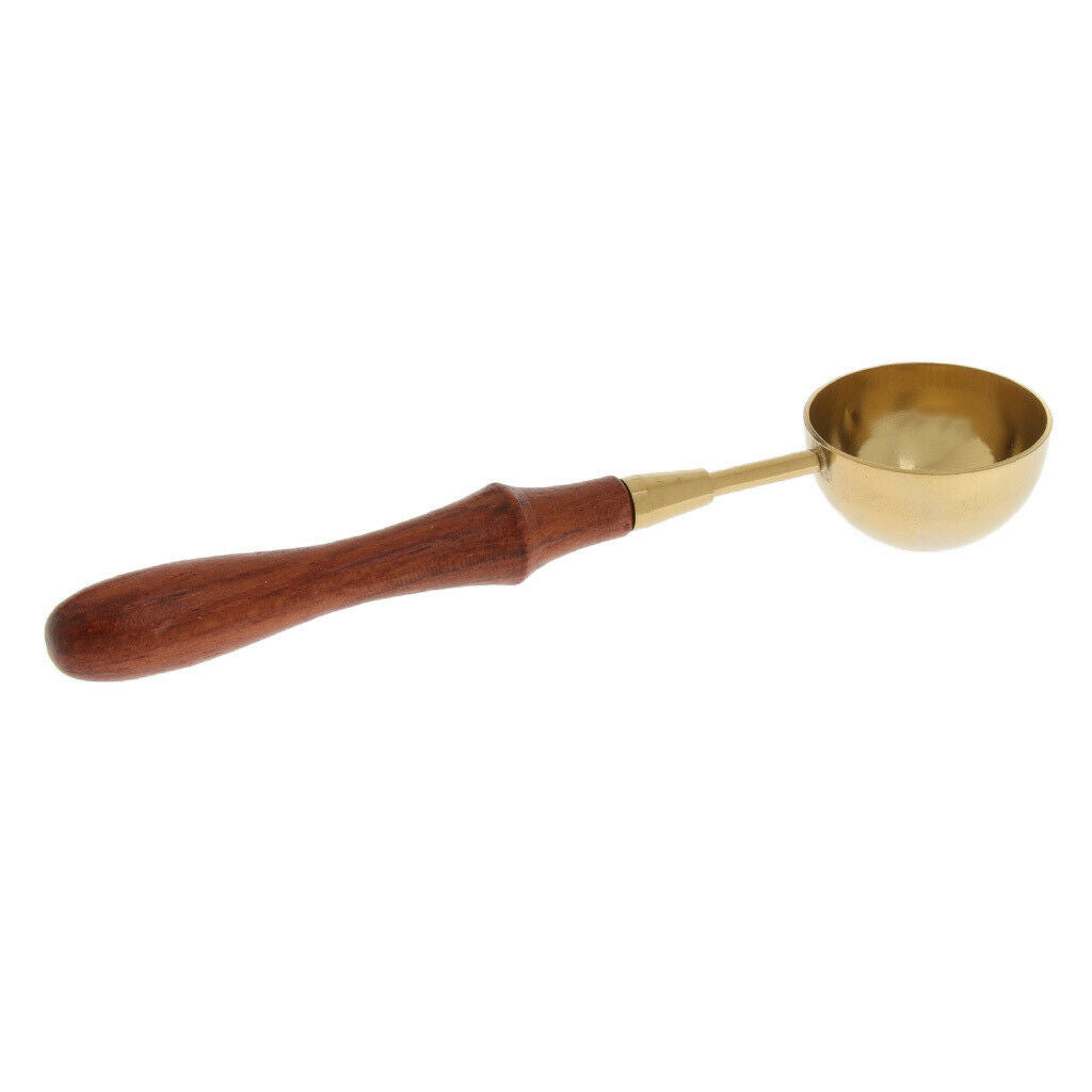 Set Of 2pcs Wax Sticks Seal Melting Spoon Furnace Tool Sealing Stamp Kit,
