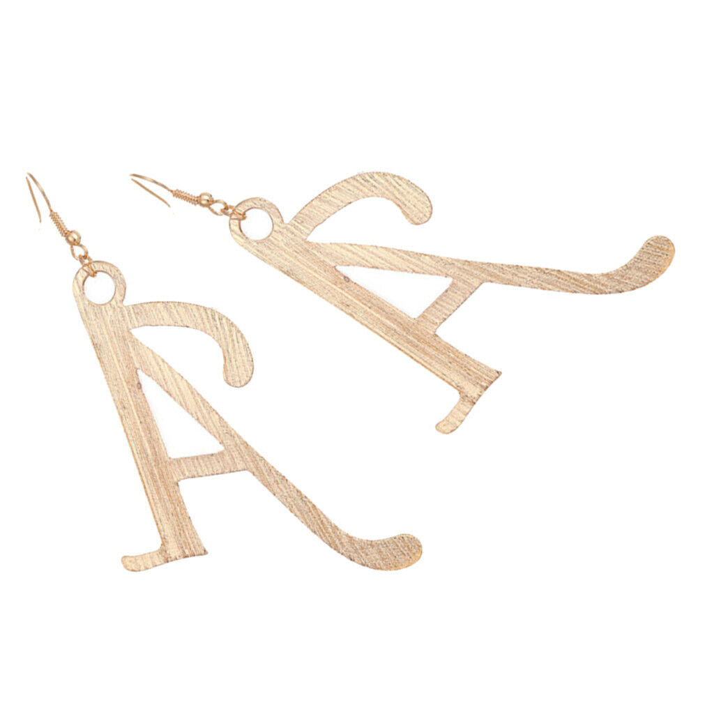 2Pcs Earring A Shaped Dangles Pendants Ear Studs Fashion Jewelry Charm Gifts