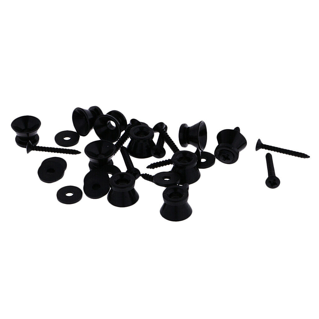 Acoustic Guitar Strap Locks Straplock Strap Button for Electric Bass 20Piece