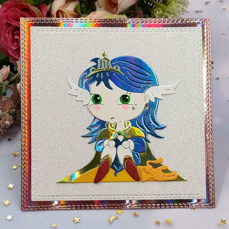 Girl Princess Metal Cutting Dies Stencil DIY Scrapbooking Album Paper Card Mold