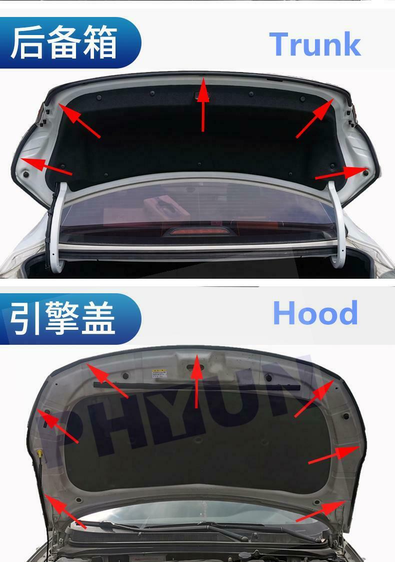 10M L Shape dual layer door seal car front rear door Hood Trunk car rubber strip