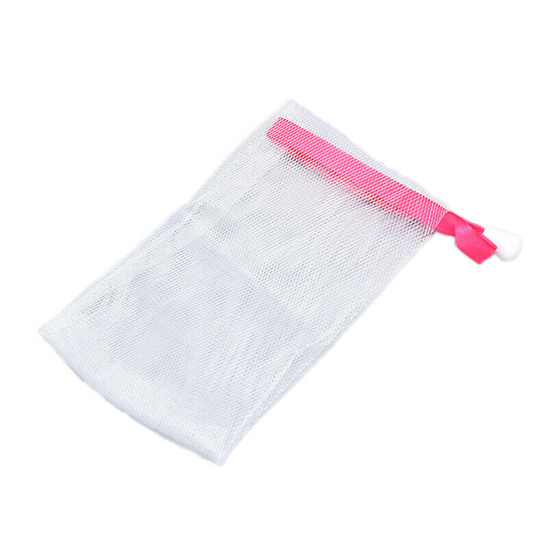 10×Soap Foaming Net Saver Bag Suds Bubble Maker Skin Care Bath Bubble Me.l8