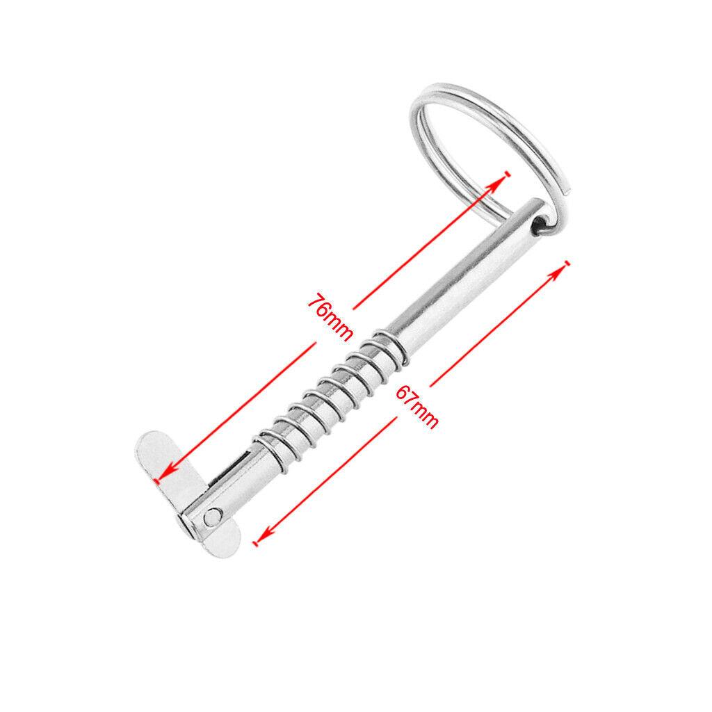 Boat Marine Socket Pin Ball Lock | Ã˜ 5mm / 0.20 "| 76mm | 316 Stainless Steel