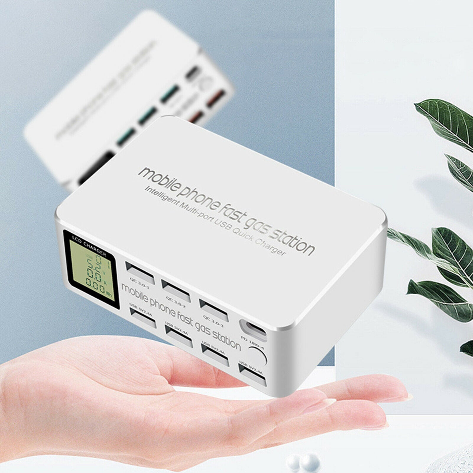 USB 8 Ports Quick Charger Charging Station HUB 3.0 USB PD Fast Charger AU