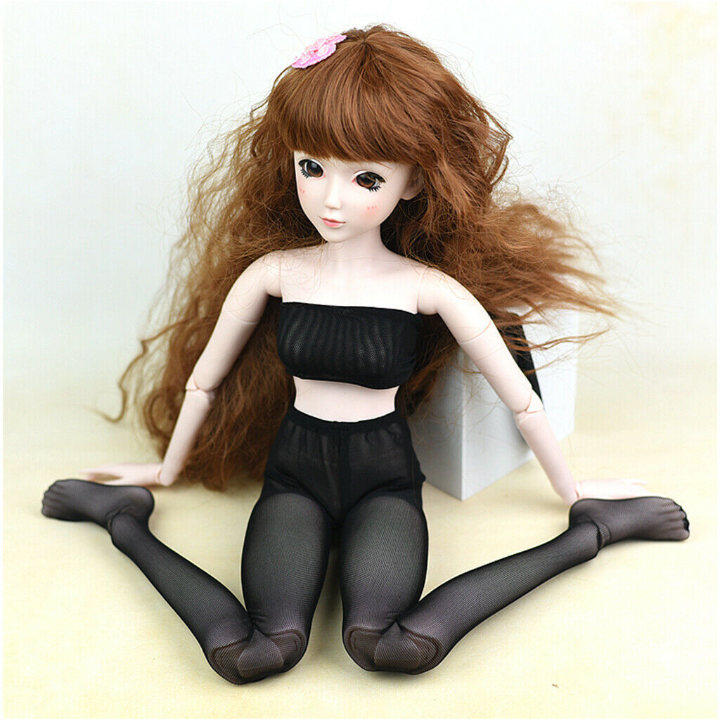 Handmade Tights Knee Socks Black for 1/3  Night Lolita