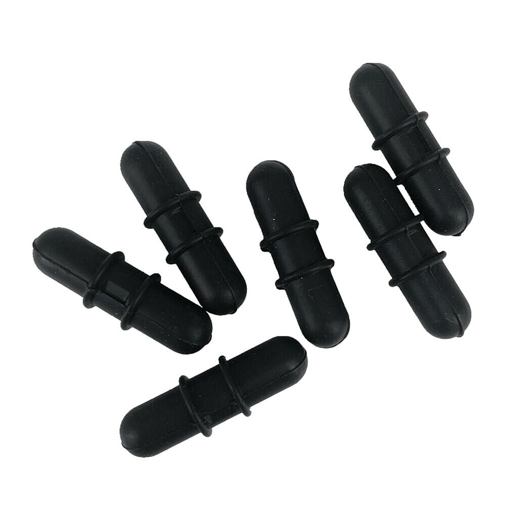 Bowstring Silencer Stabilizer Rubber Shock Absorber Vibration Damper Black