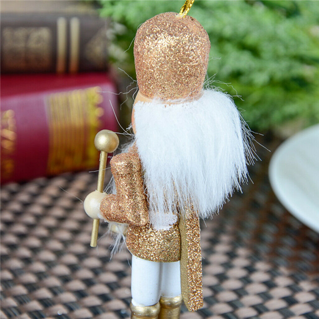 12cm Standing Nutcracker Solider Figures Puppet Traditional Collectibles