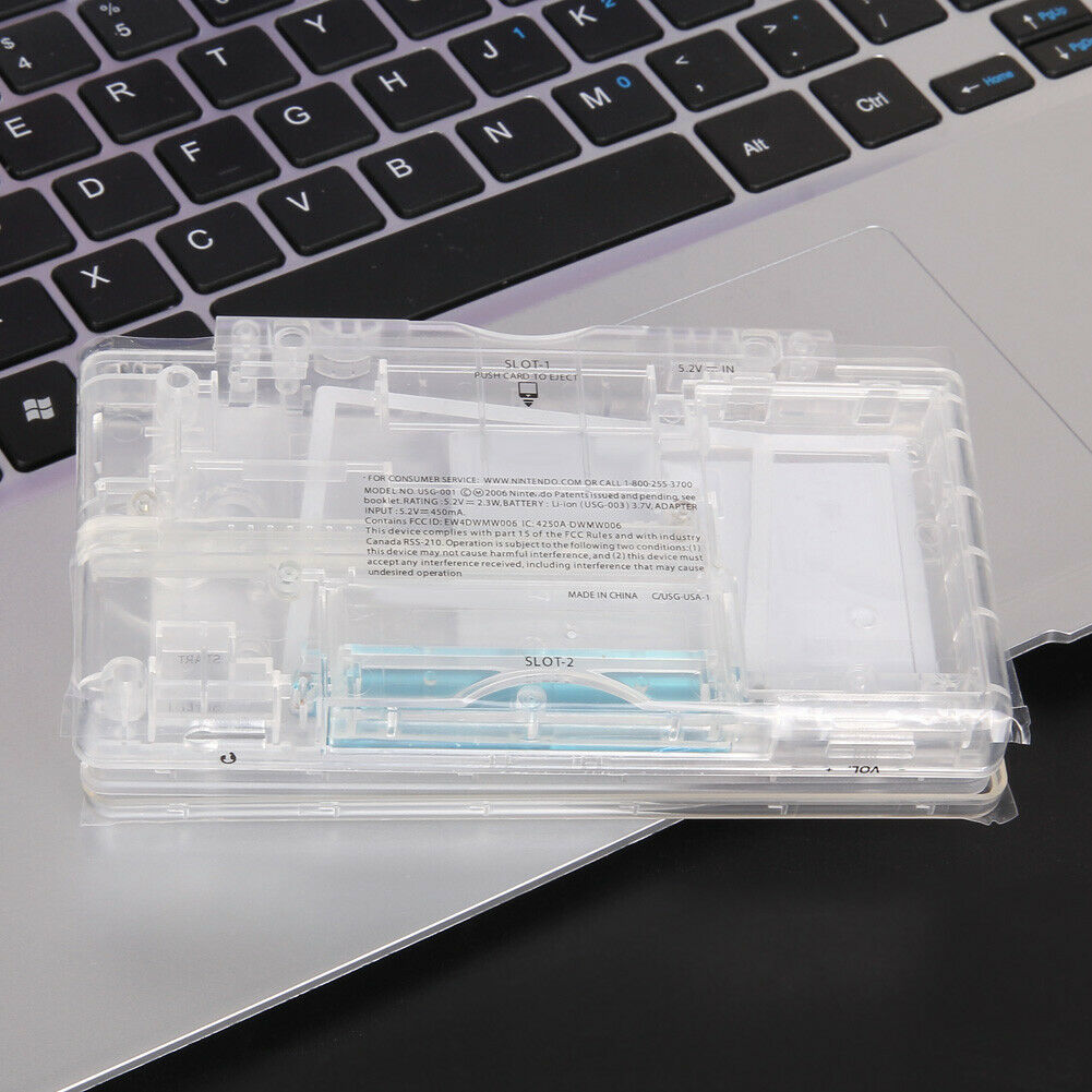 Replacement For Nintendo DS Lite Housing Shell Screen Lens Crystal Clear