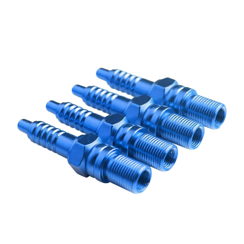 4Pcs Aluminum Alloy Car Wheel Tire Air Valve Stem Cover Caps Universal Blue