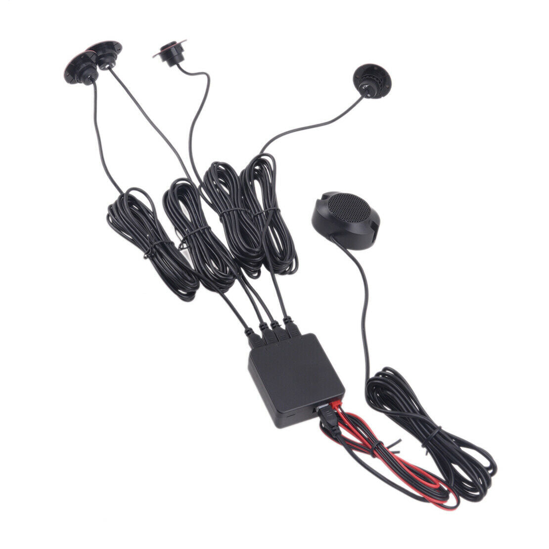 4 Parking Sensors Car Auto Backup Reverse Rear Radar System Alert Alarm Kit Grey