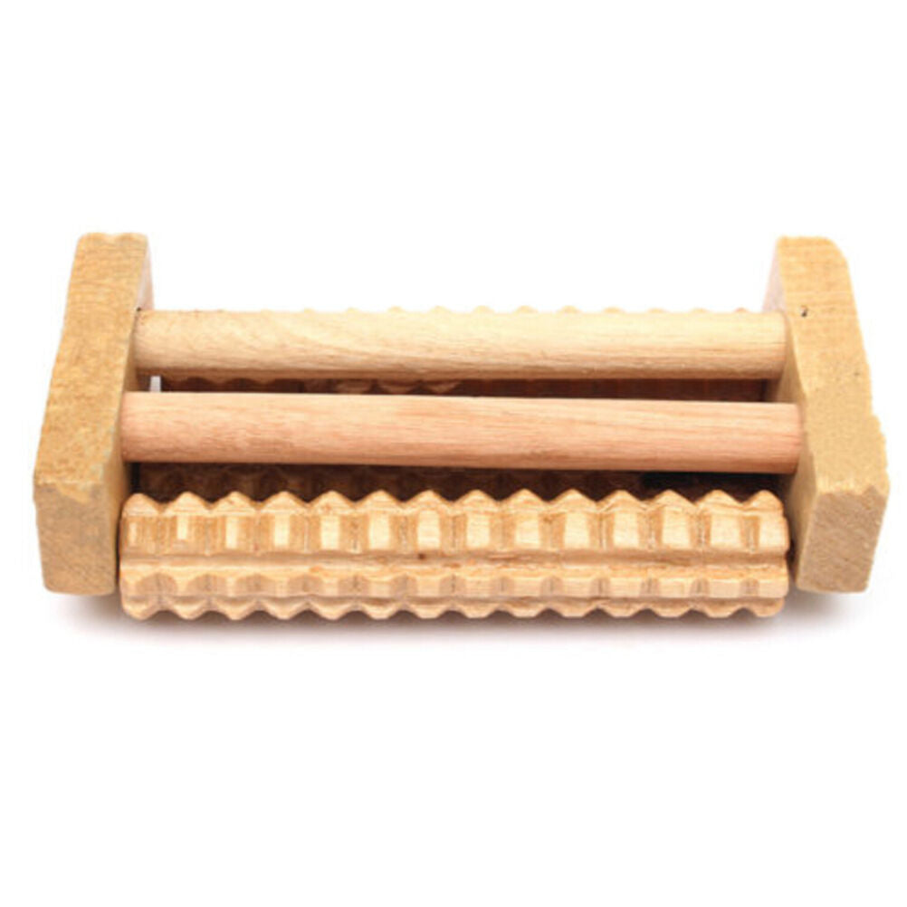 Handheld Wooden Roller Massager Reflexology Hand Foot Back Body Relax Y xJMBUYGR