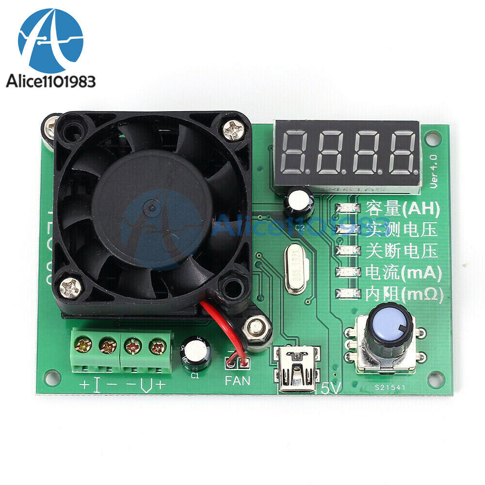 TEC-06 Battery Capacity Tester 16W Electric Load Max 500AH LED Display w/ Fan