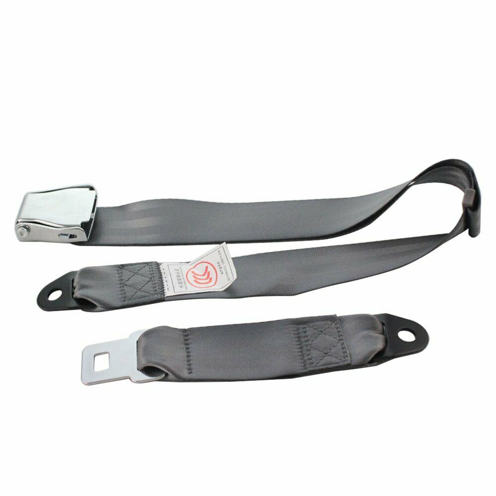 1Set 2 Point Harness Universal Auto Car Safety Belt Seat Belt Grey Fits HXXda