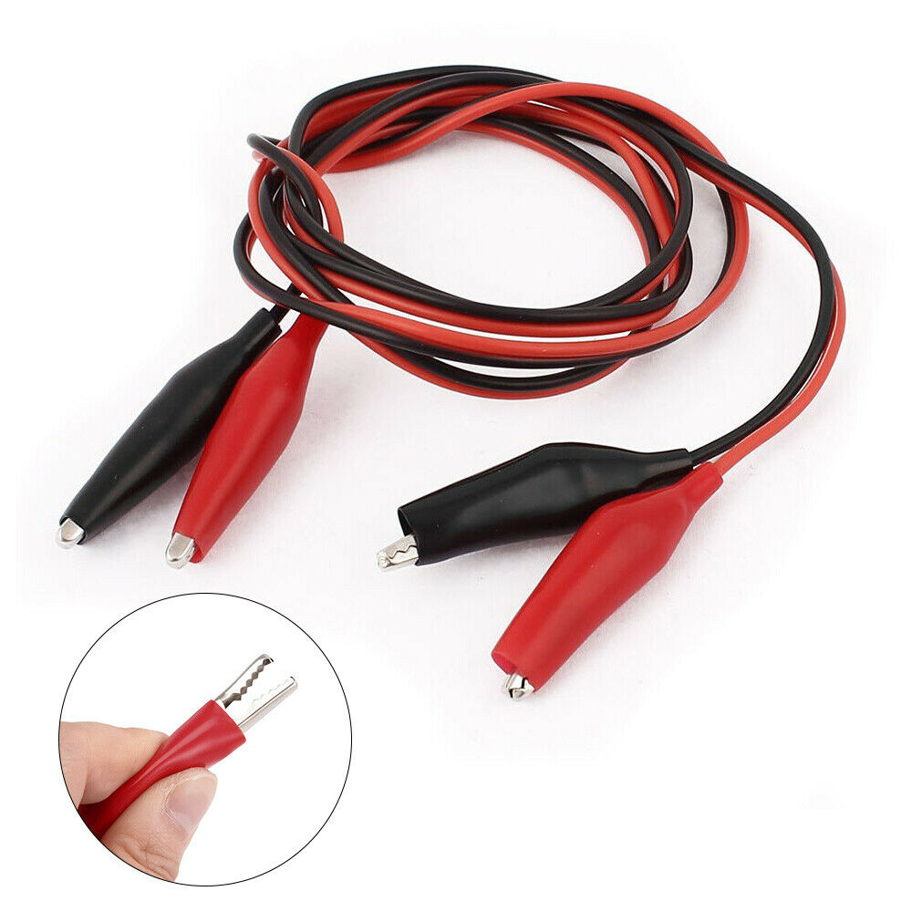 2 Groups 1M Alligator Clip Test Leads Double-ended Jumper Wires Test Leads S LIN