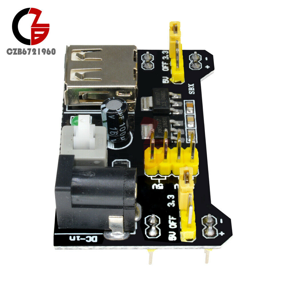 5PCS Breadboard Power Supply Module USB 3.3V/5V Fit For MB102 Breadboard