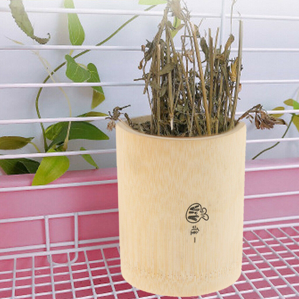 Pet Wooden Rack Feeder Hay Grass Nest Holder for Rabbit Guinea Pig 04