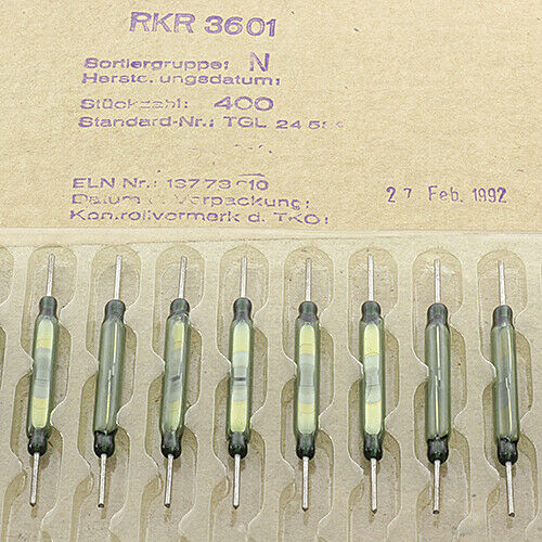 [20pcs] RKR3601 Tube Reed Relay NO 37x5x6 mm 1A AXIAL