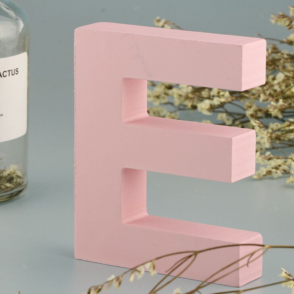 Pink Wooden Floating Letters Door Numbers Alphabet Letters LOVE