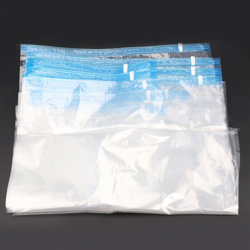 Vacuum bag 10 pieces Set 2 sizes 6 pieces 40x60 and 4 pieces 60x80 sturdy for B8