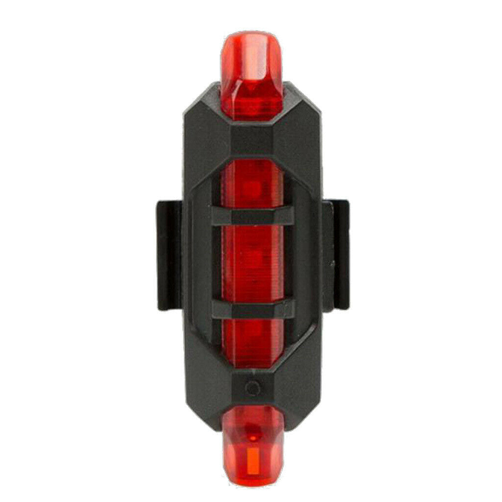 2x Bicycle Solar Power/USB Head Light Rear Lamp Road Safety Night Cycling