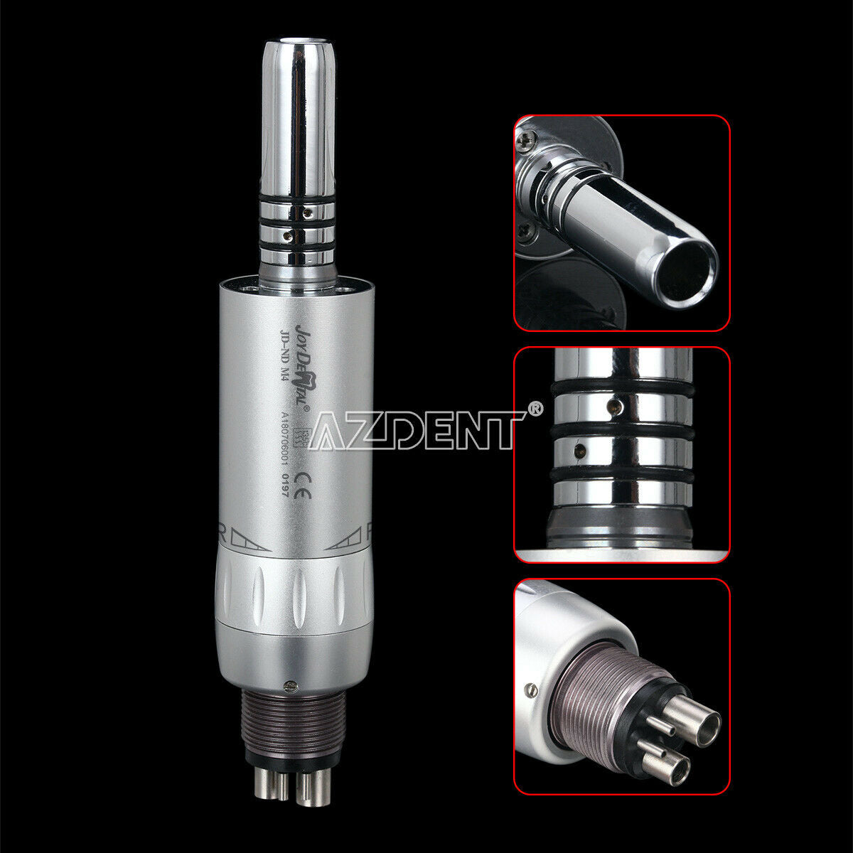 3XJoydental 1:1 Ratio Inner Water Air Motor 4Hole Fit E-type Low Speed Handpiece