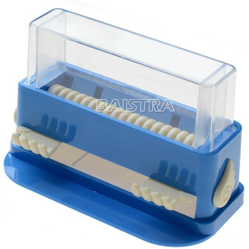 1PC AZDENT Dental Cotton Tip Microfiber Brush Dispenser Holder Blue 14.5*7*10cm