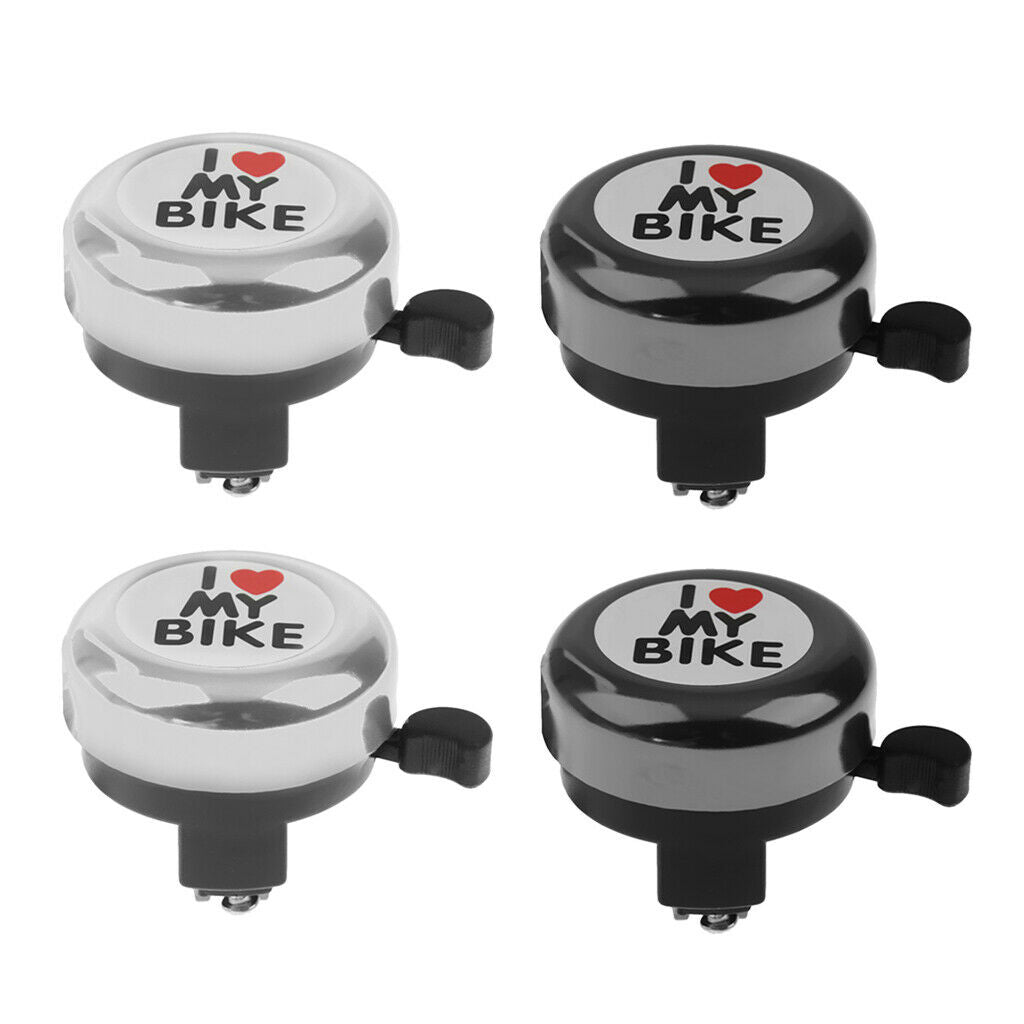 4Pcs Metal Handlebar Bicycle Bell Kids Loud Crisp Clear Sound Bicycle Bell