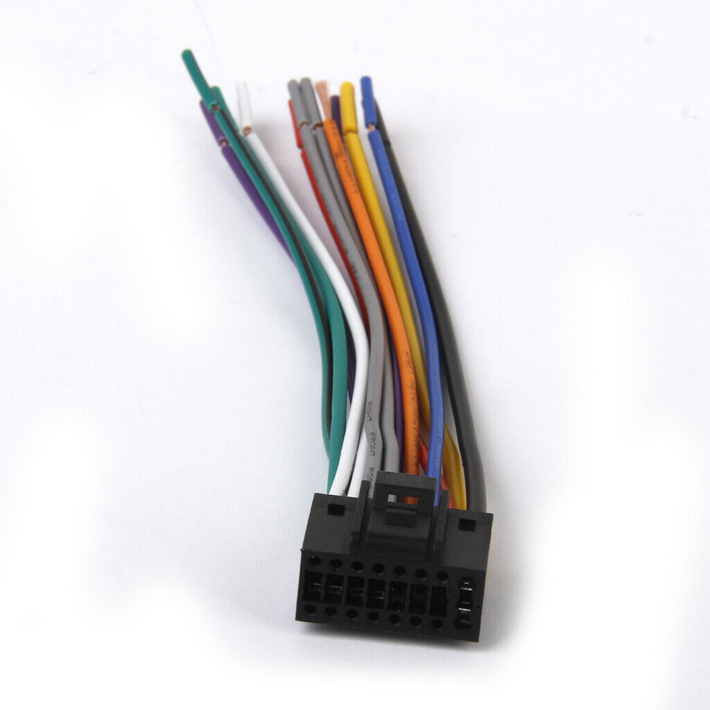 10x For Kenwood Car Radio Stereo EIA Wire Harness Cable W/16 Pin Connector