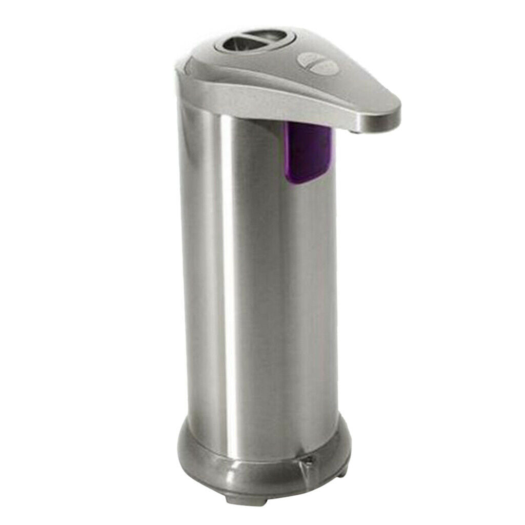 Stainless Steel Automatic Liquid Soap Dispenser, Waterproof Base Touch Free